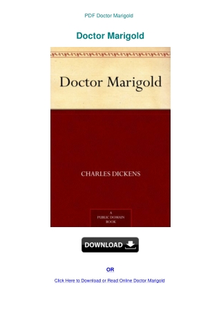 PDF Doctor Marigold