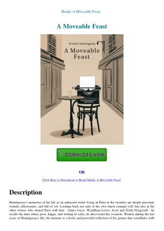 Books A Moveable Feast