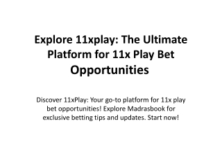 Explore 11xplay: The Ultimate Platform for 11x Play Bet Opportunities