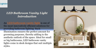 Brighten Up Your Bathroom with a Premium LED Vanity Light