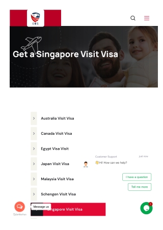 Visit Visa Singapore | Ems Visa Consultant