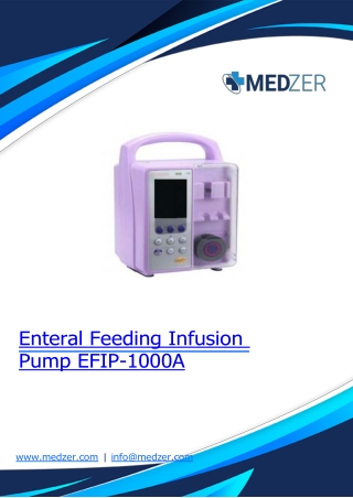 Enteral Feeding Infusion Pump EFIP-1000A