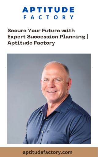 Secure Your Future with Expert Succession Planning  Aptitude Factory