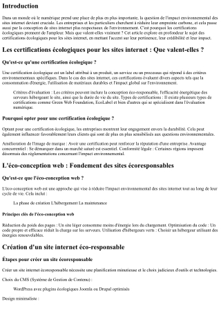 Les certifications écologiques pour les sites internet : Que valent-elles ?
