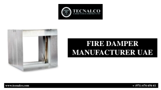 FIRE DAMPER MANUFACTURER UAE