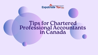 Tips for Chartered Professional Accountants in Canada