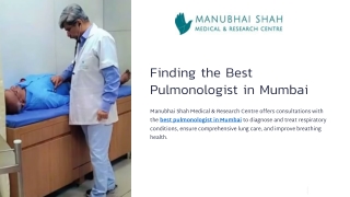 Best Pulmonologist in Mumbai