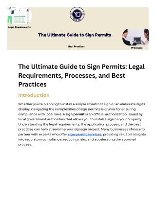 Sign Permit Services: A Business Owner’s Guide to Legal Compliance