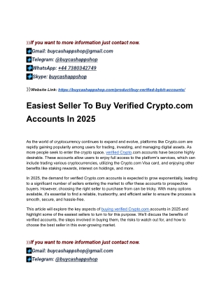 From The old Site in The New Year Buy Verified Crypto.com Accoun