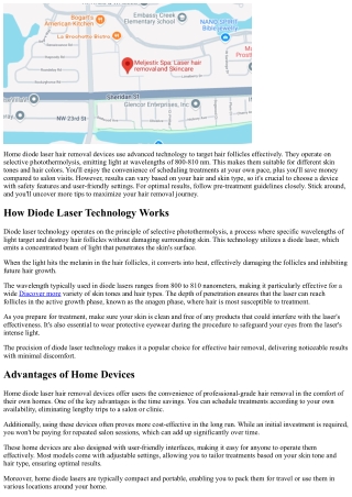 Home Diode Laser Hair Removal Devices