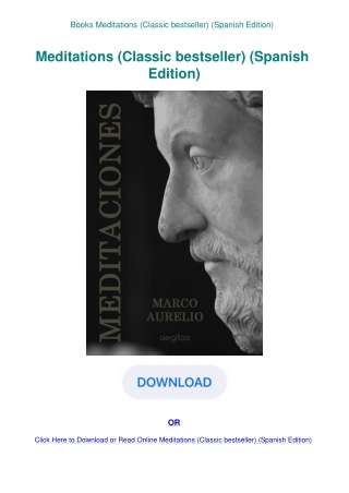 Books Meditations (Classic bestseller) (Spanish Edition)