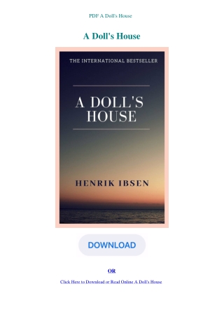 PDF A Doll's House