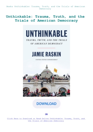 Books Unthinkable Trauma  Truth  and the Trials of American Democracy