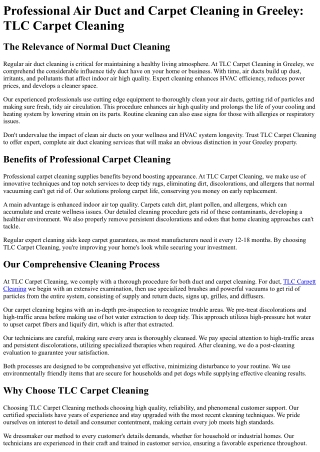 TLC Carpet Cleaning