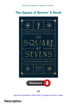 Books The Square of Sevens A Novel