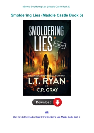 eBooks Smoldering Lies (Maddie Castle Book 5)