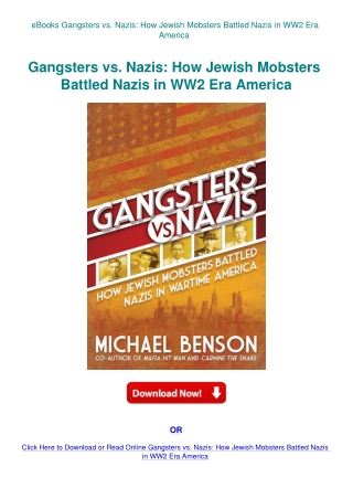 eBooks Gangsters vs. Nazis How Jewish Mobsters Battled Nazis in WW2 Era America