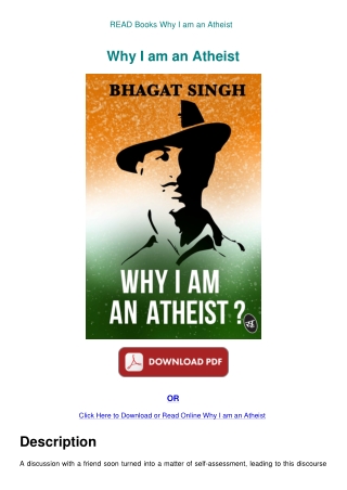 READ Books Why I am an Atheist