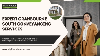 Expert Cranbourne South Conveyancing Services for a Smooth Sale