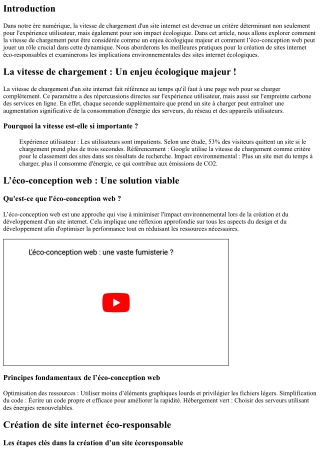 La vitesse de chargement : Un enjeu écologique majeur !