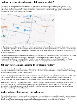 Błyskawiczna sprzedaż nieruchomości: Jak przeprowadzić?