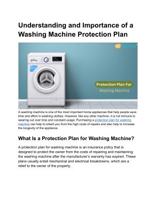 Understanding Protection Plans and Their Importance