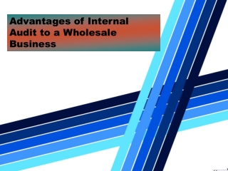 Advantages of Internal Audit to a Wholesale Business