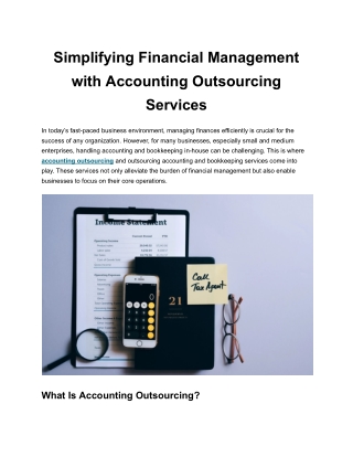 Top Accounting Outsourcing Companies in the USA