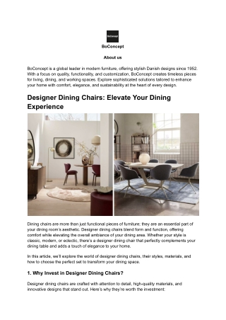 Designer Dining Chairs (1)