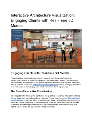 Interactive Architecture Visualization_ Engaging Clients with Real-Time 3D Models__ off-site vizent Kriti