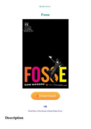 Books Fosse 