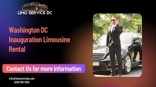 Washington DC Inauguration Limousine Rental