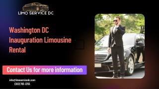 Washington DC Inauguration Limousine Rental