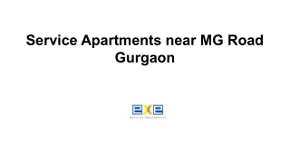 Service Apartments near MG Road Gurgaon