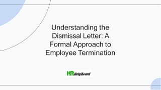 Dismissal Letter