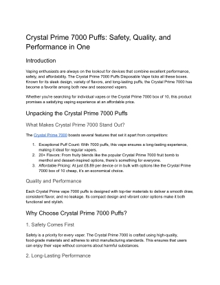 Crystal Prime 7000