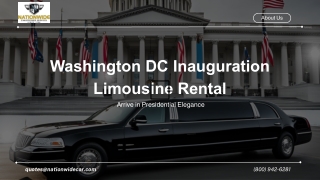 Washington DC Inauguration Limousine Service