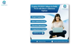 Explore PGDM Colleges in Delhi NCR with Direct Admission Options