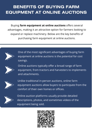 Benefits Of Buying Farm Equipment At Online Auctions