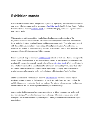 Stands pro