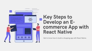 Key Steps to Build an E-Commerce App with React Native