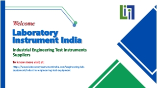 Industrial Engineering Test Instruments Suppliers