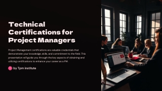 Technical Certifications for Project Managers
