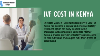 IVF COST IN KENYA