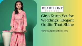 Girls Kurta Set for Weddings Elegant Outfits That Shine