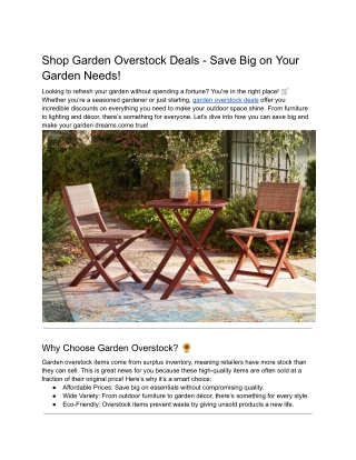 Shop Garden Overstock Deals - Save Big on Your Garden Needs