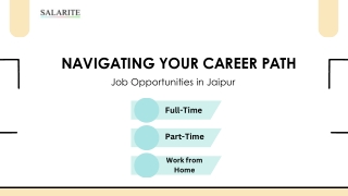 Navigate your career path job opportunities in jaipur