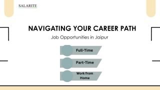 Navigate your career path job opportunities in jaipur