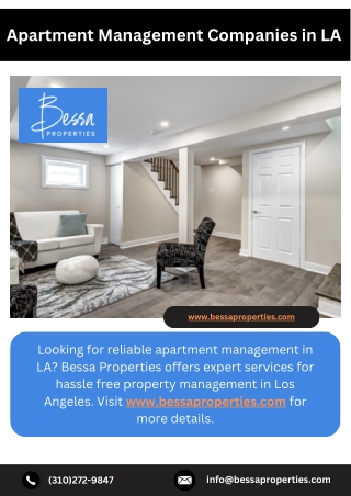 Apartment Management Companies in LA - bessaproperties.com