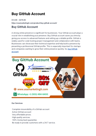 Buy GitHub Account Without Getting Scammed